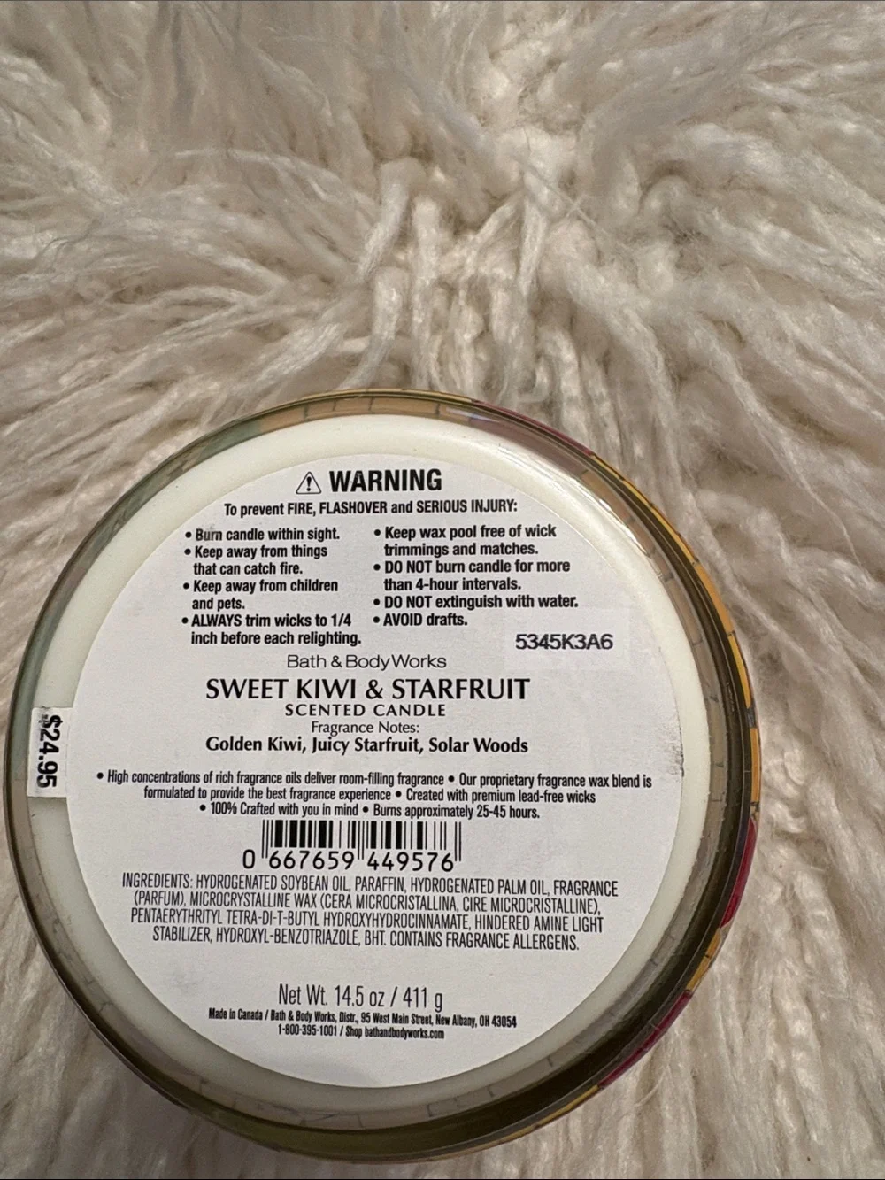 NWT! Bath and Body Works 3 wick candle